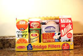 Melissa & Doug Fridge Groceries Play Food Cartons (8 pieces) - FSC Certified