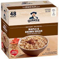 Quaker Instant Oatmeal Fruit & Cream Variety Pack, Single Serve Packets,(44 Pack)